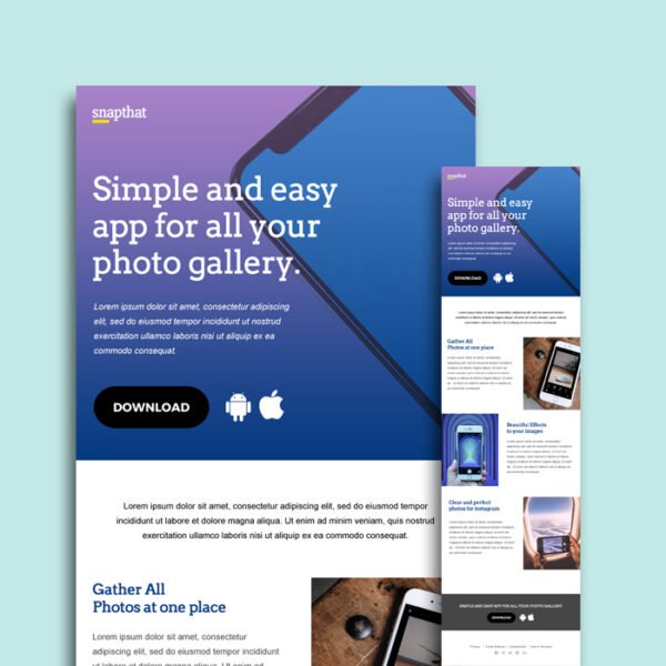 App Launch Email Newsletter Template