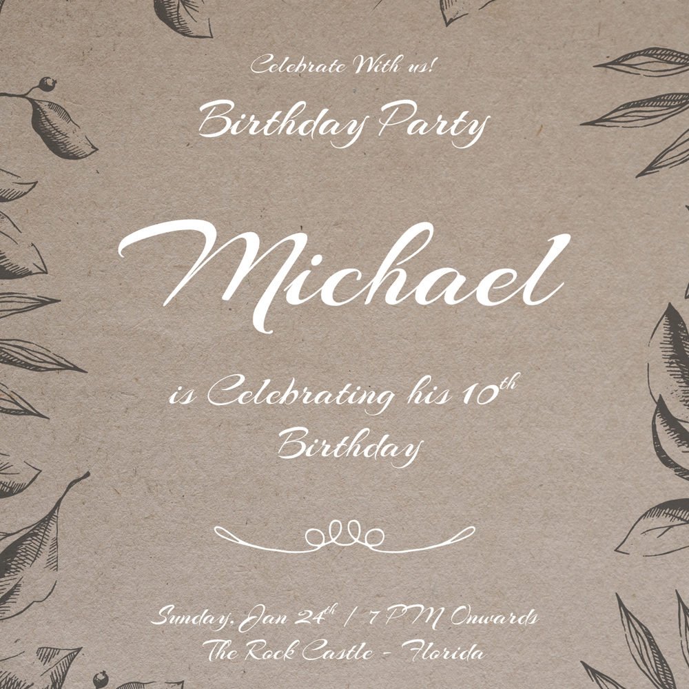 Birthday Card Template