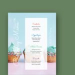 Birthday Dinner Menu Template