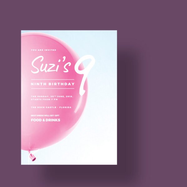Birthday Invitation Card