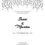 Black and White Wedding Invitation