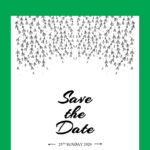 Black and White Wedding Invitation