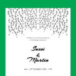 Black and White Wedding Invitation