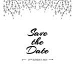 Black and White Wedding Invitation