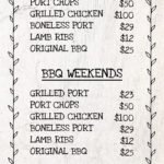 Chalk Board Style Menu Template