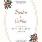 Circular Wedding Invitation