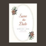 Circular Wedding Invitation