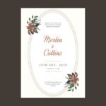 Circular Wedding Invitation