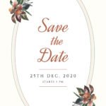 Circular Wedding Invitation