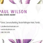 Floral Background Business Card