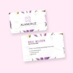 Floral Background Business Card