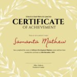 Floral Certificate Template