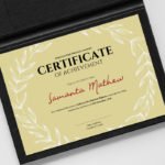 Floral Certificate Template