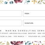Floral Gift Voucher Template