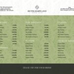 Floral Hotel Menu