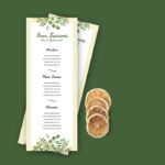 Floral Menu Template