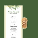 Floral Menu Template