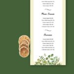 Floral Menu Template