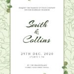 Floral Wedding Invitation Card