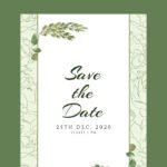 Floral Wedding Invitation Card