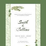 Floral Wedding Invitation Card