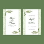 Floral Wedding Invitation Card
