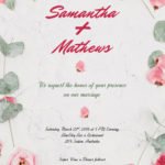 Floral Wedding Invitation Template