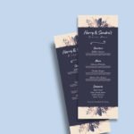 Floral Wedding Menu