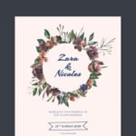 Floral Wedding Card