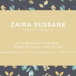 Flower Background Business Card