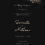 Gold Dust Wedding Invitation