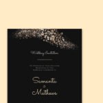 Gold Dust Wedding Invitation