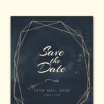 Gold Wedding Invitation
