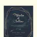 Gold Wedding Invitation