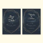Gold Wedding Invitation