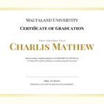 Graduation Certificate