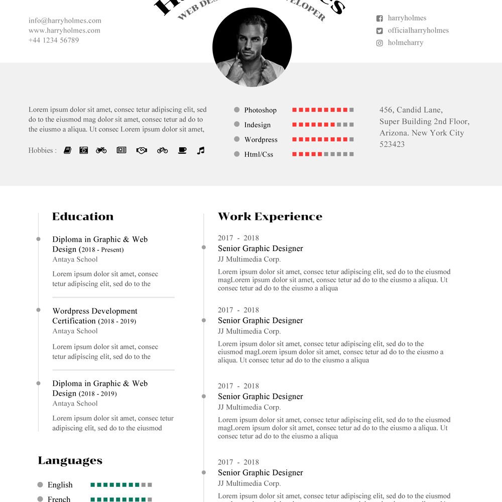 Graphic Designer Resume Template