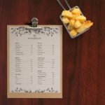 Grunge Style Menu Design