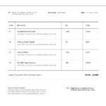 Invoice sample template