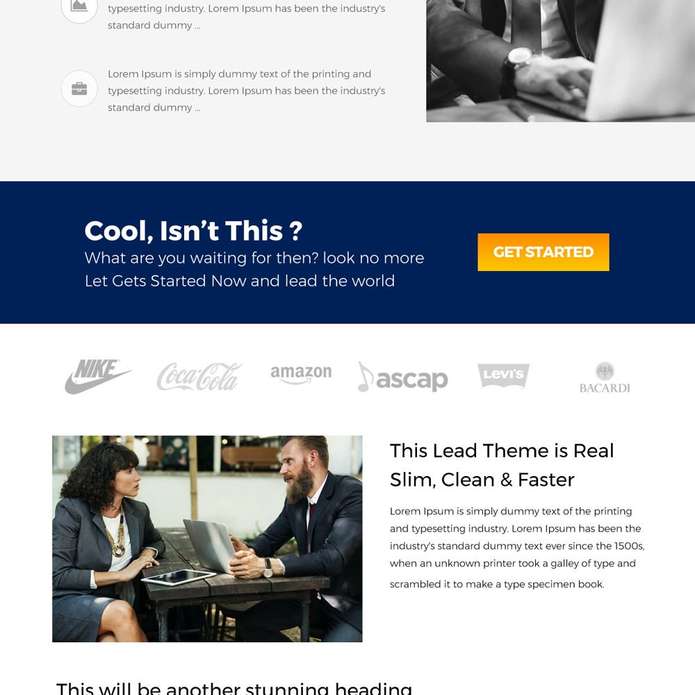 Lead Generation Landingpage Template