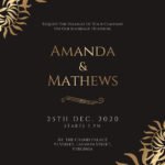 Leafy Style Wedding Invitation