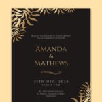 Leafy Style Wedding Invitation