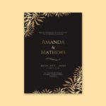 Leafy Style Wedding Invitation