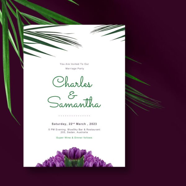Marriage Invitation Card