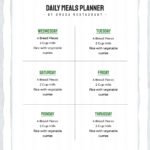 Menu Planner Template