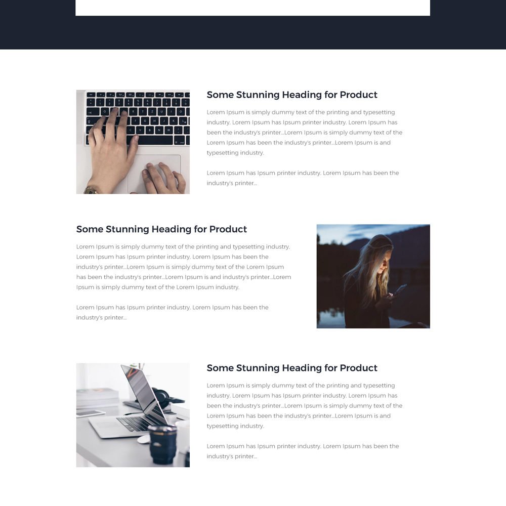 One Page Landingpage Template