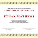 Participation Certificate
