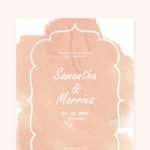 Pastel Color Wedding Invitation