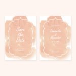 Pastel Color Wedding Invitation