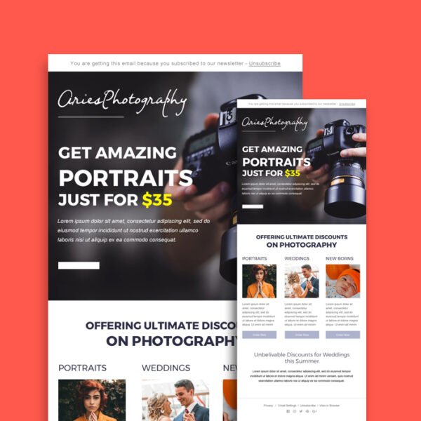 Photography Email Newsletter_mockup Photography Email Newsletter